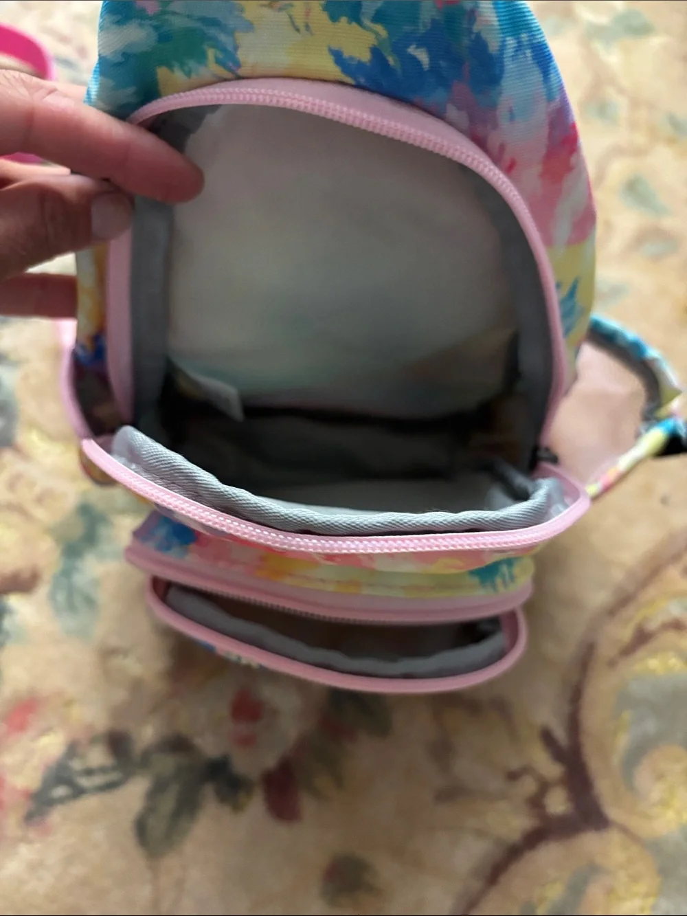 Kids Tie Dye crossbody bag + cheeky plum sprinkle sunglasses